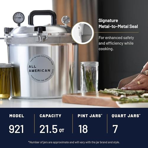 Large aluminum twenty quart pressure canner — photo 3