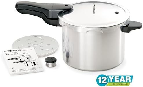 Polished aluminum stovetop pressure cooker — photo 3
