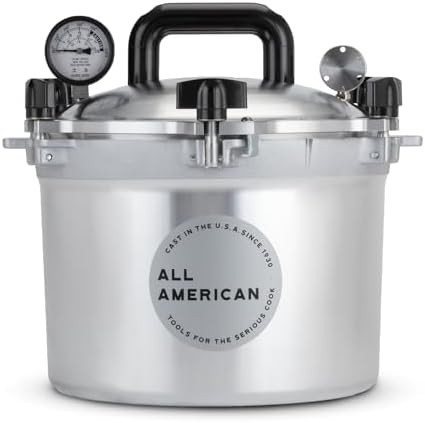 Ten quart metal sealing pressure canner
