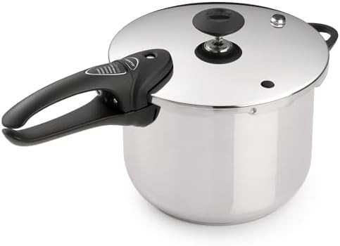 Stainless steel stovetop pressure cooker