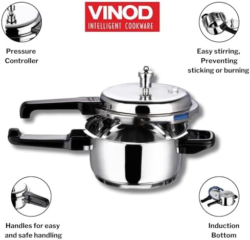 Two liter stainless steel pressure cooker — photo 4