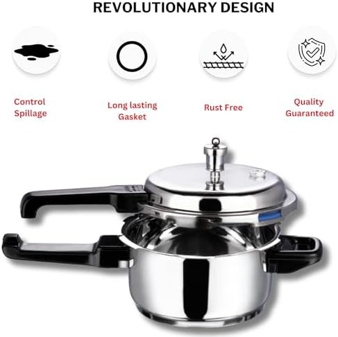 Two liter stainless steel pressure cooker — photo 5