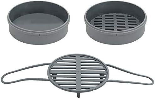 Stainless steel steamer basket and trivet set