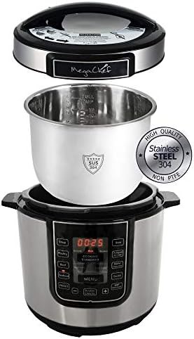 Six quart silver stainless pressure pot — photo 3