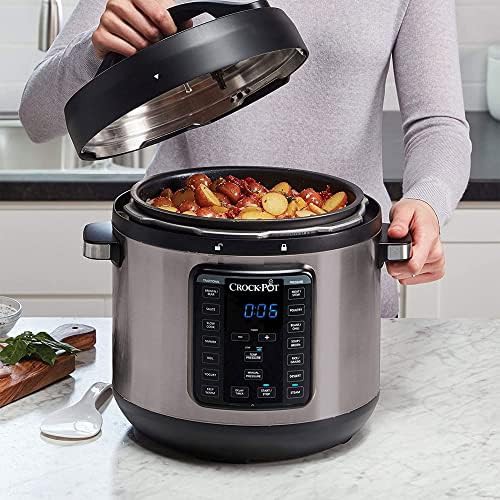 Eight quart black stainless pressure cooker — photo 4