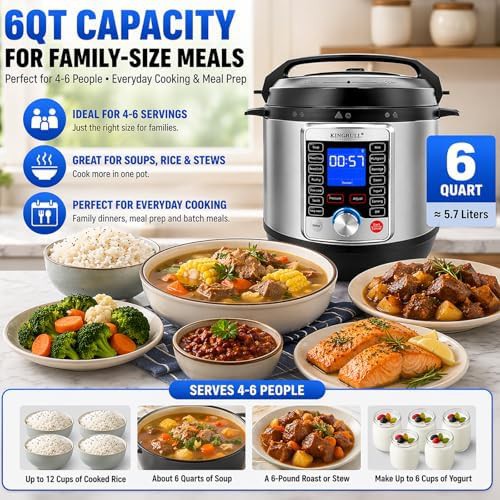 Six quart black stainless multi cooker — photo 4