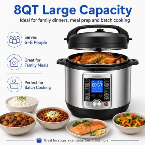 Eight quart cooker with LCD display — photo 3