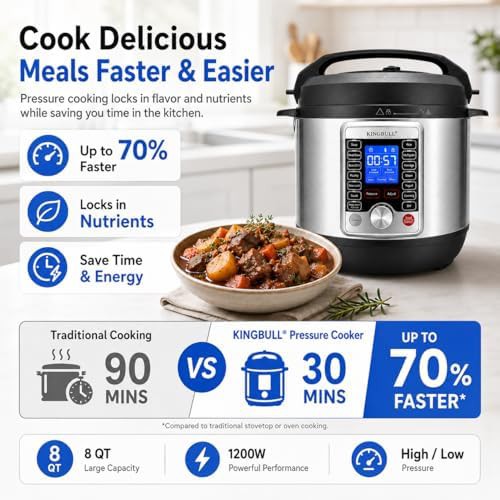 Eight quart cooker with LCD display — photo 4
