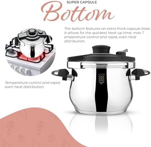 Stainless steel induction compatible pressure pot — photo 4