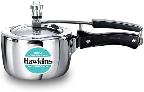 Small tri ply induction pressure cooker
