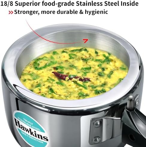 Small tri ply induction pressure cooker — photo 4