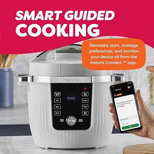 White smart cooker with wireless control — photo 5