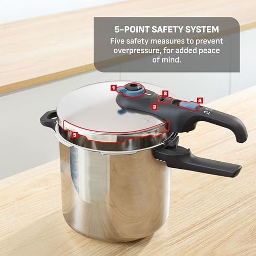 T-Fal secure trendy stainless steel pressure cooker 8.5 qt — photo 4