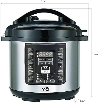 Silver multi cooker with detachable stainless lid — photo 4
