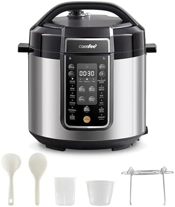 Six quart pressure cooker with ceramic pot