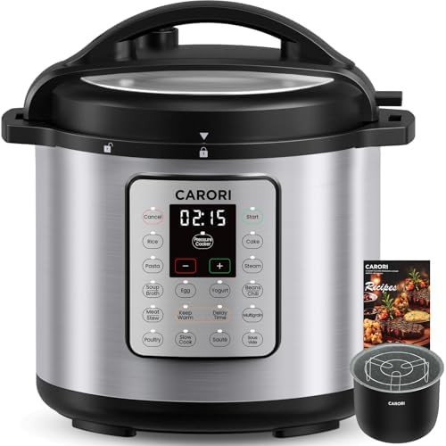 Eight quart silver stainless steel multi cooker