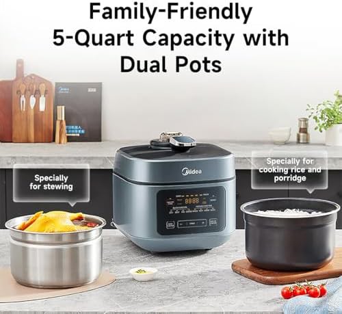 Midea 5 quart dual pots pressure cooker — photo 3