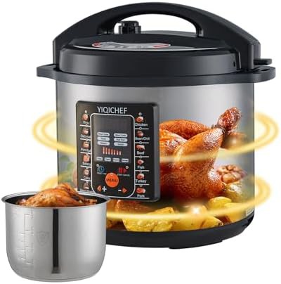 Commercial twelve quart stainless steel cooker
