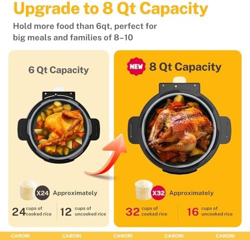 Eight quart silver nonstick multi cooker — photo 3