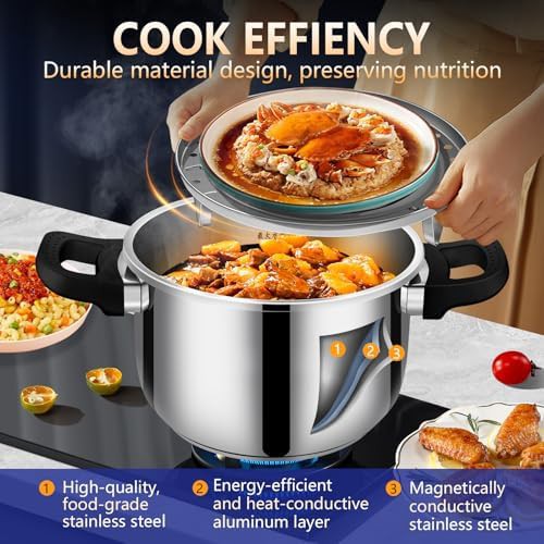 Thickened stainless stovetop pressure pot — photo 4