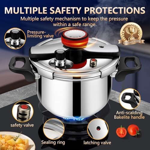 Commercial thickened stainless pressure canner — photo 5