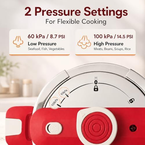 Stainless steel stovetop pressure cooker 6.3 quart — photo 5