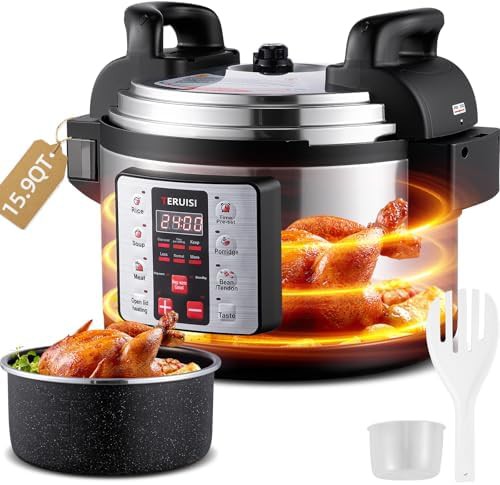 15.9QT commercial electric pressure canner