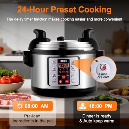 15.9QT commercial electric pressure canner — photo 4