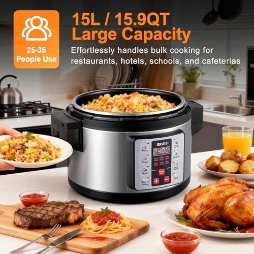 15.9QT commercial electric pressure canner — photo 5