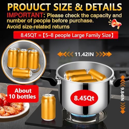 Large stainless steel pressure canning pot — photo 3