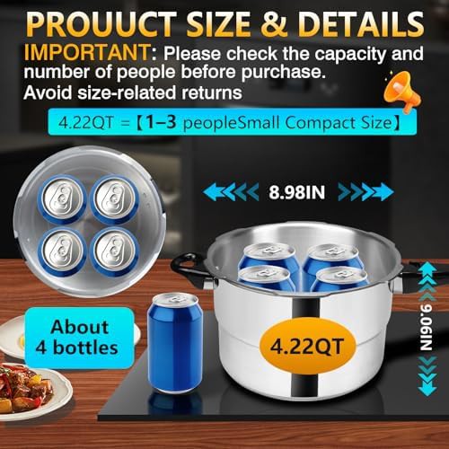Small aluminum stovetop pressure canner — photo 3