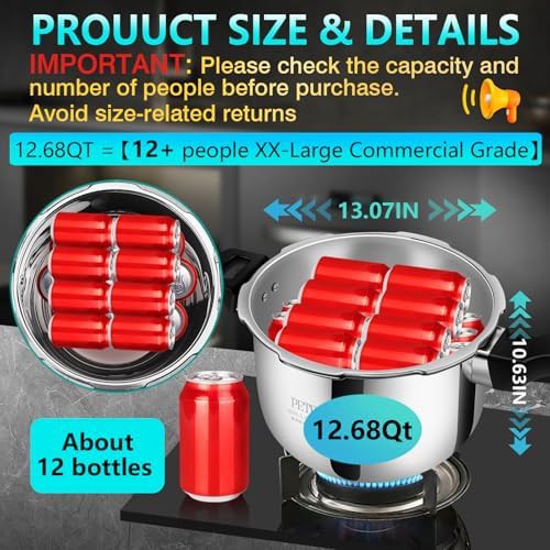 Premium professional pressure cooker 12 quart — photo 3