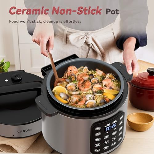 Six quart silver touchscreen pressure cooker — photo 5
