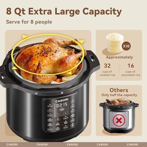 Eight quart black cooker with delay timer — photo 3
