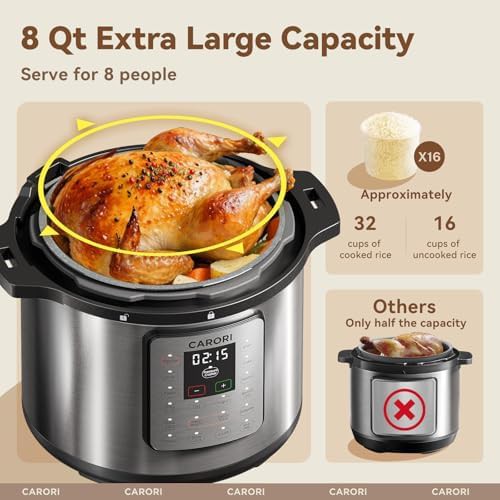 Eight quart silver ceramic multi cooker — photo 3