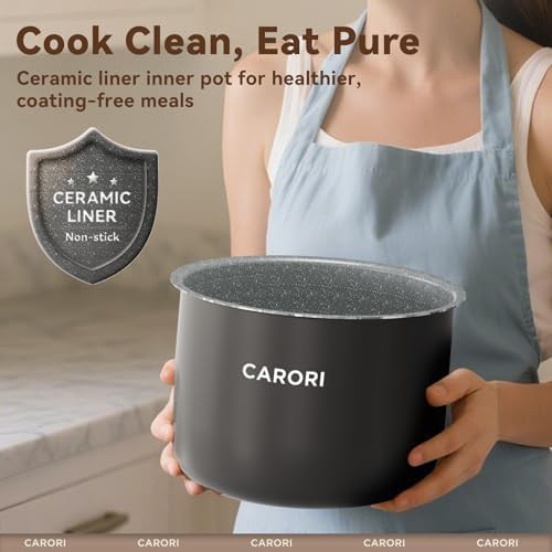 Eight quart silver ceramic multi cooker — photo 5