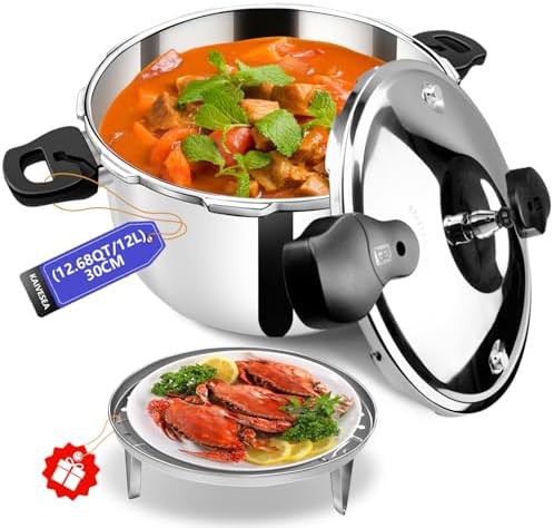 Stainless steel 12.68 quart pressure canner