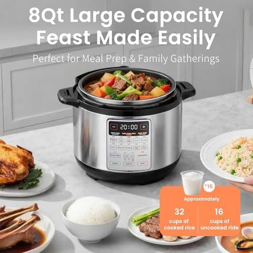 Eight Quart Twelve Hundred Watt Ceramic Cooker — photo 3