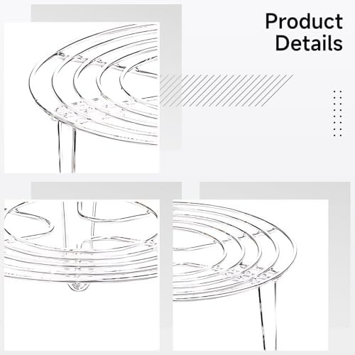 Stainless Steel Steaming Rack Two Pack — photo 3