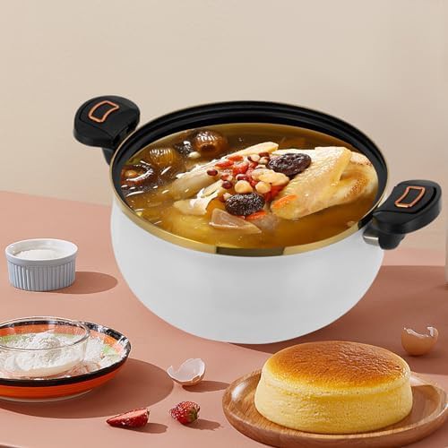 White nonstick micro pressure stock pot — photo 4