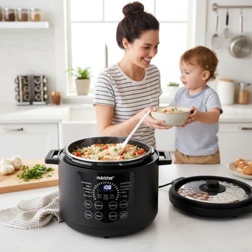 Black six quart digital pressure cooker — photo 4