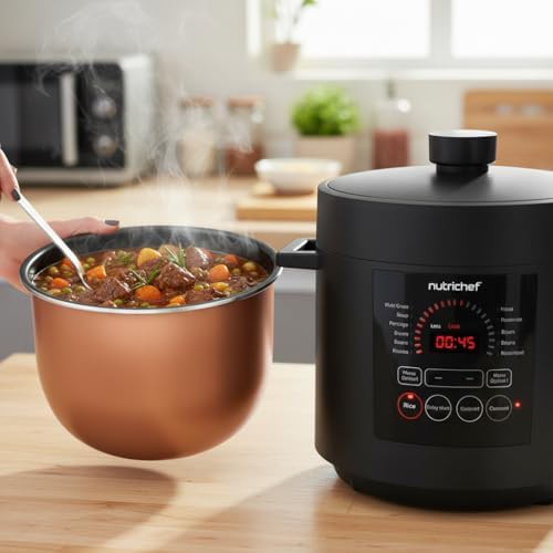Black six quart digital pressure cooker — photo 5
