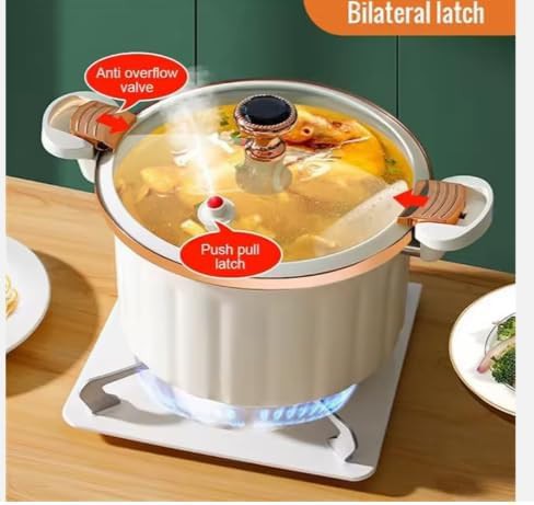 Ivory enamel non-stick pressure cooker — photo 4
