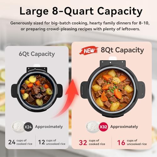 Eight quart silver touch screen cooker — photo 3