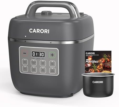 Three quart gray compact multi cooker
