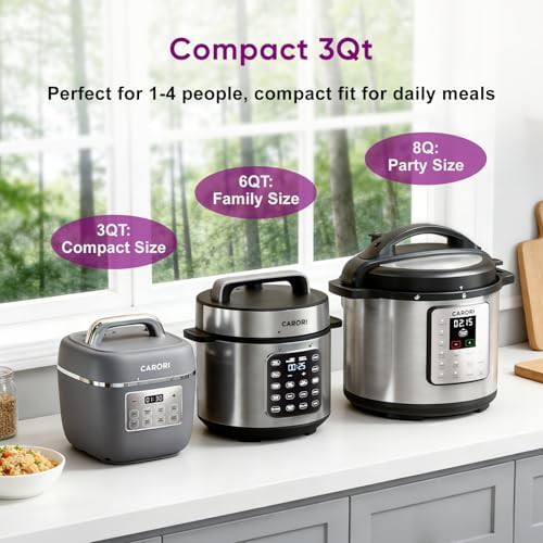 Three quart gray compact multi cooker — photo 4