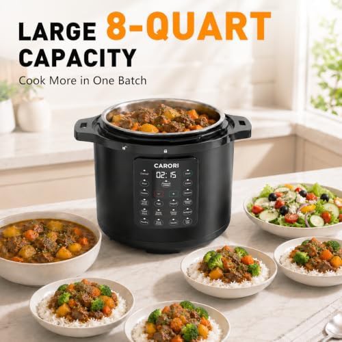 Eight quart black quick meal cooker — photo 3