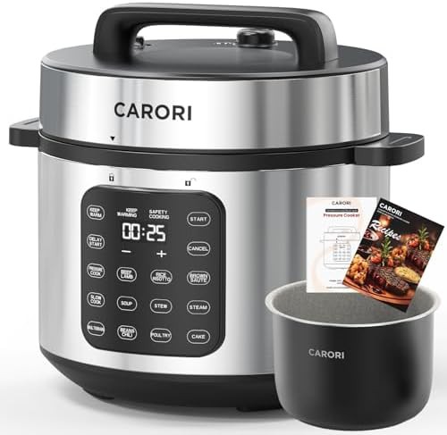 Eight quart silver instant feast cooker