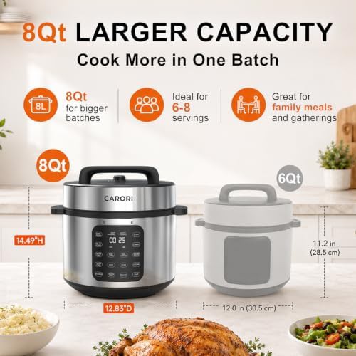 Eight quart silver instant feast cooker — photo 3