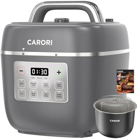 Three quart gray nonstick multi cooker